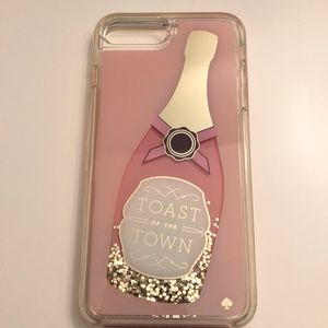 Kate Spade champagne glitter IPhone 8 Plus case